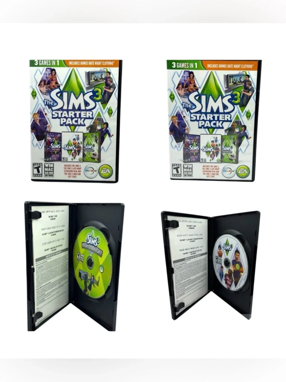 The Sims 3 PC EA Sports 2 Disc Pack - Sims 3 & High End Loft Stuff CIB